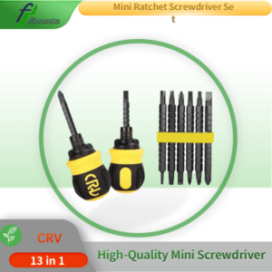 Compact ratchet screwdriver for tight spaces