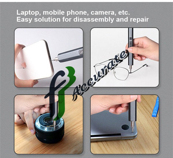 precision electric screwdriver with extension rod