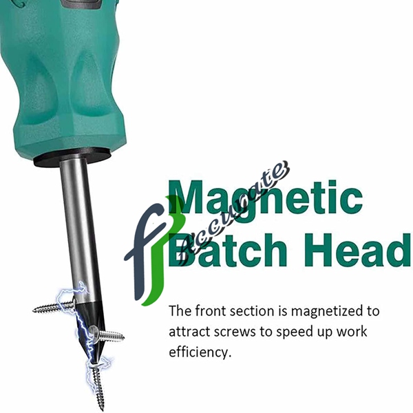 close-up shot of the cr-v chrome vanadium steel screwdriver tip showcasing durability and strength.