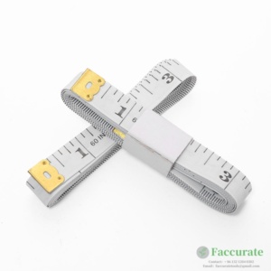 Flexible body measuring tape used for waist and body measurements, ideal seamstress and tailor tool