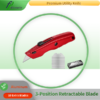 Premium utility knife with adjustable 3-position blade.