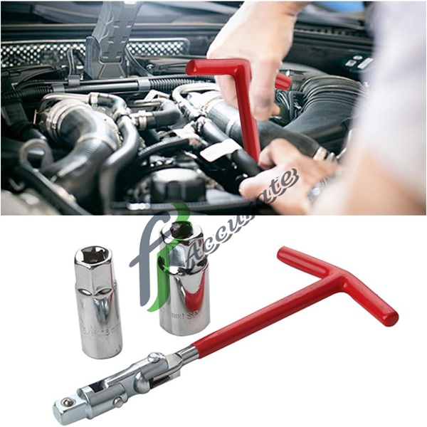 T-grip handle for easy, comfortable spark plug removal.