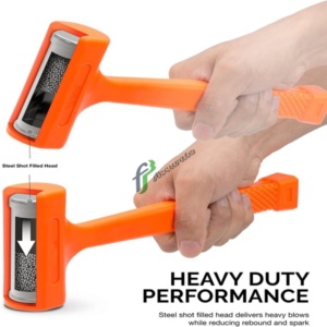 Long-lasting impact-resistant rubber sledgehammer