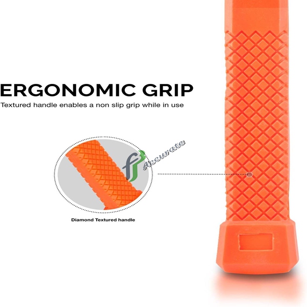 Precision strike rubber hammer with non-slip handle