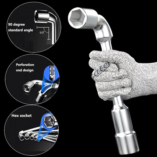 Durable high-carbon steel construction ensures high wear resistance and long-term use.