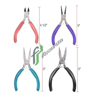 Ergonomic pliers with lanyard hole for easy storage