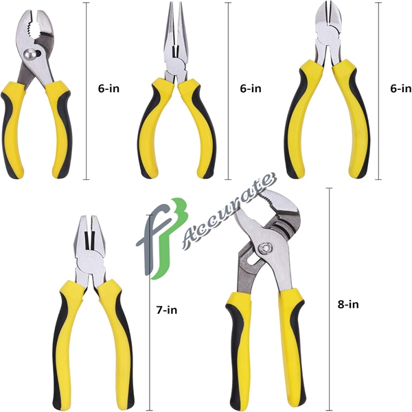 6" Slip Joint Pliers with a two-position adjustable joint for versatile gripping and turning, featuring a slip-resistant tongue-and-groove design.