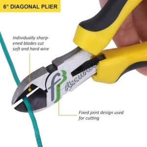 Precision-machined jaws on all pliers, providing superior performance for gripping, twisting, and cutting in various repair tasks.