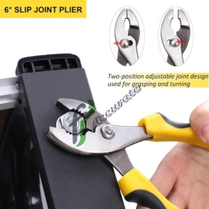 Groove Joint Pliers with a durable non-slip grip, perfect for handling plumbing pipes and fittings with ease.