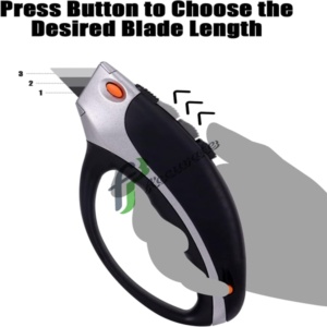 Easy Blade Removal with Orange Button