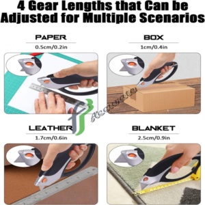 Durable Zinc Alloy Box Cutter with TPR Handle