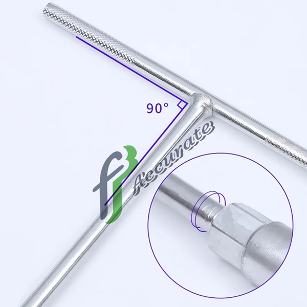 Professional-grade T-handle wrench with ergonomic design for comfort and control