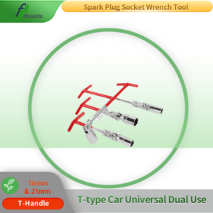 360° Rotatable Spark Plug Socket Tool with Heat-Treated Spring