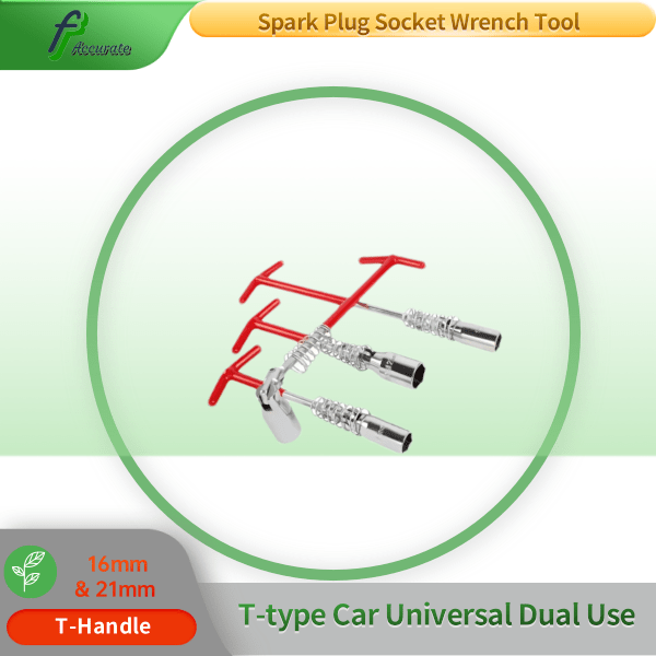 360° Rotatable Spark Plug Socket Tool with Heat-Treated Spring