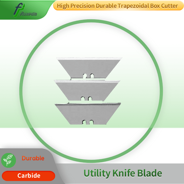 Long-lasting carbide blades for cutting cardboard and plastic
