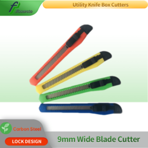Heavy duty box cutter with retractable snap-off blade
